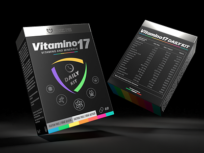 Vitamino 17 DAILY KIT design medical packaging vitamin