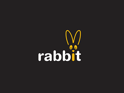 Rabbit animal logo logo design rabbit vector