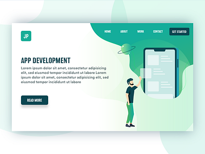 App Development app appdevelopment character design development graphic illustration material startup typography web