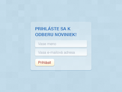 Sign up for our newsletter! blue newsletter rounded slovak transparency transparent