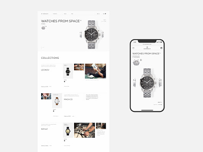 Home page for e-commerce branding e commerce website inspiration minimalism mobile design ui ux wathes web design