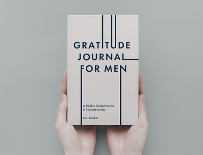 Gratitude Journal for Men book design cover cover design graphic design journal