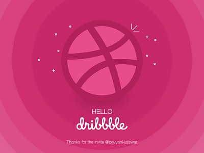 Dribbble Invite first shot invite