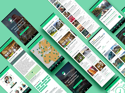 Momentum | mobile app app design app ui mobile app mobile ui nature travel app travel app design ui design
