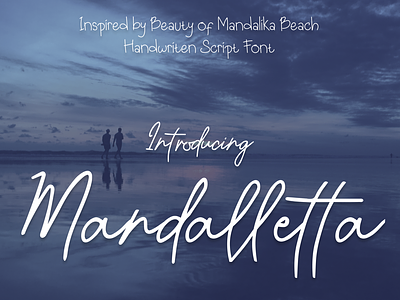 Mandalleta Script Font branding design font font creator font design typeface typography