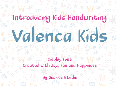 Valenca Kids Font branding design font font creator font design illustration typeface typography