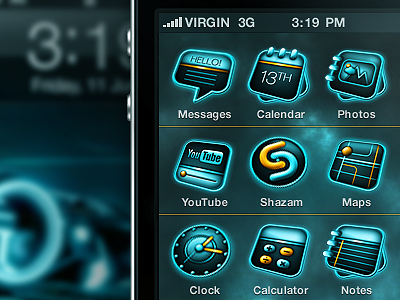 TRON:LEGACY iOS Iconset