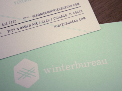 New winterbureau cards business cards identity mint