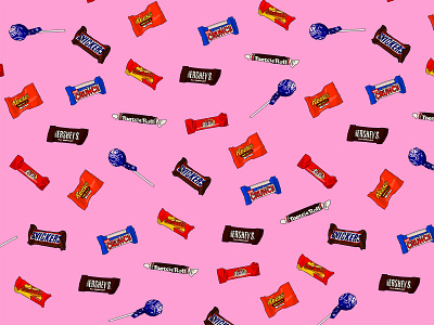 Tossed Candy branding candy candy bar colorful design food graphic graphic design icon illustration pattern print repeat summer ux