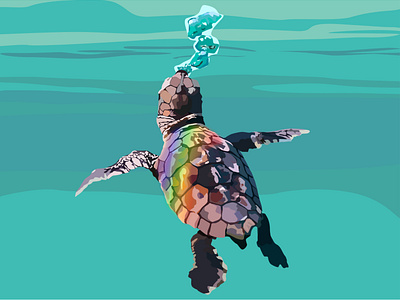 Baby Turtle - Save our Oceans