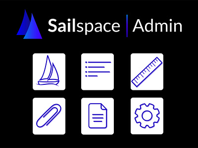 Sailspace Admin admin admin panel app branding design graphic graphic design icon illustrator logo logomark logotype typography ui ux