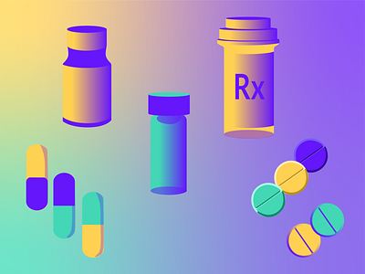 Medical Icon Kit app branding colorful design graphic graphic design icon illustration medical medical app medicine pills prescription ux