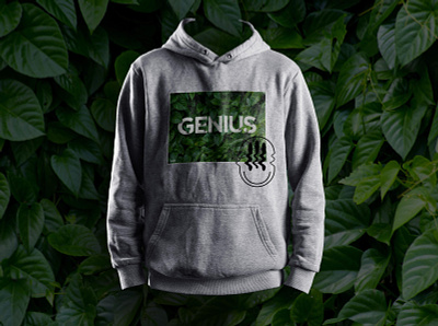 geniuses wear green apparel apparel design branding design graphic graphic design hoodie hoodie mockup streetwear streetwear design