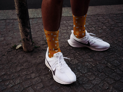 printed socks for breakfast