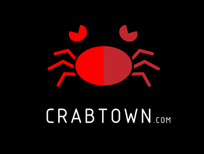 CRABTOWN.com branding commercial logo design illustration logo logo design typography ux vector web