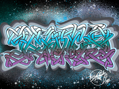 Shoker graffiti wild style artwork design graffiti graffiti digital illustration lettering line style mural sketch typography