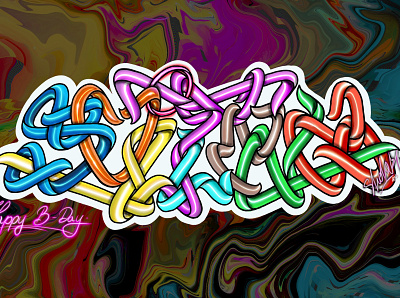 Svitlana graffiti gift by Shoker artwork design graffiti graffiti digital illustration lettering line style sketch typography