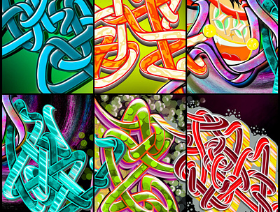 Digital graffiti lettering details Shoker style artwork color design graffiti graffiti digital lettering line style mural shoker sketch