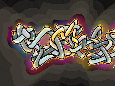 Digital graffiti Shoker art artwork design graffiti graffiti digital illustration lettering mural shoker sketch typography