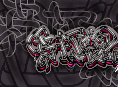 Shoker digital graffiti procreate artwork design graffiti graffiti digital illustration lettering line style mural shoker sketch