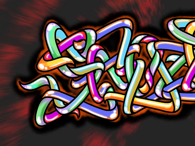 Graffiti shoker style digital art procreate sketch