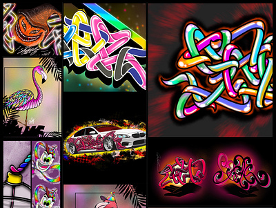 Artwork mix shoker style artwork branding design graffiti digital icon illustration logo shoker sketch vector