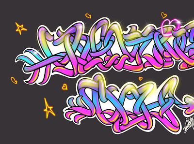 Valentine’s Day graffiti lettering shoker style artwork color design graffiti graffiti digital icon illustration lettering shoker sketch valentines day