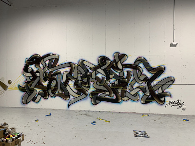 Shoker graffiti wild style letters