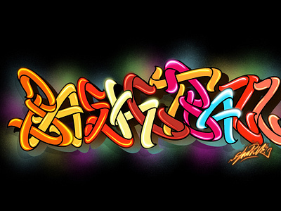 Shoker basketball digital graffiti