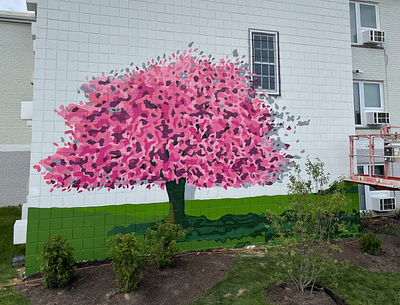 Mural tree Shoker Ohio artwork design mural ohio spray streetart