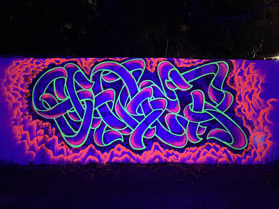 Shoker fluorescent graffiti effect UV light 🔆