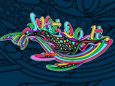 Abstract whale Shoker style design 3d abstract animal animaldesig artwork colorful creatures design digital fish graphic design illustration logo ocean proceeate sea shoker shokerstyle sketch whale