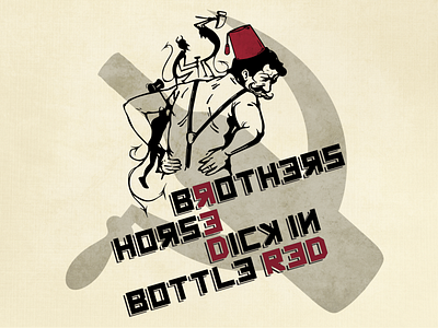 Brother Horse • DIB Wine Label branding design label logo minimal typography vector wine label
