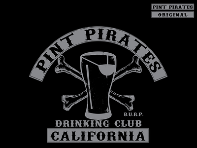 Pint Pirate • Logo beer label beer label design design label logo vector wine label
