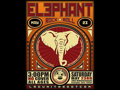 Elephant • Lagunitas Poster concert poster design logo poster poster art vector