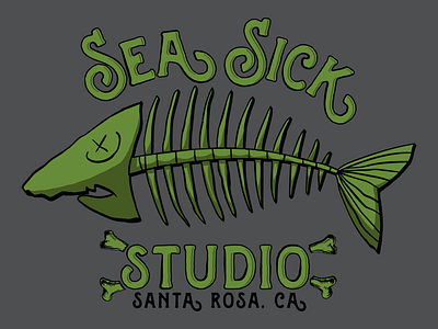 Sea Sick Studio • Studio Logo design logo poster vector