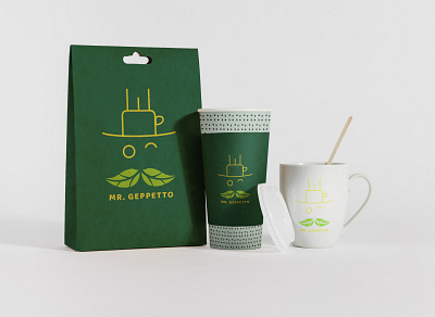 Mr. Geppetto brand brand identity branding cafe design geppetto greenhouse logo logo design mr