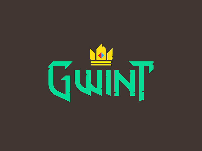 Simple Gwint logo blood crown game gwent logo witcher