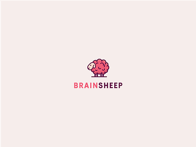Brain Sheep logo animal brain sheep