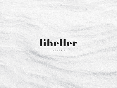likeHer.pl logo beauty her logo prestige typography