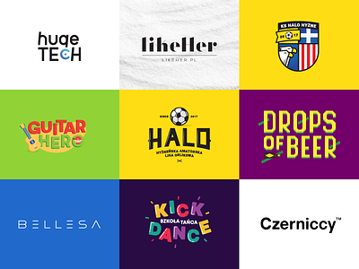 #5 logopack 2017 beer crest football guitar halo logo logotype sheep technology typography
