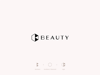 Beauty — logotype beauty berkano diamond logo logotype typogaphy woman