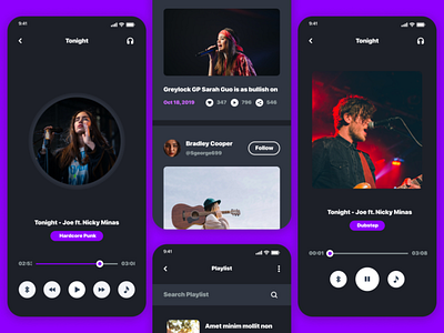 Music app app design music music app music player ui ux