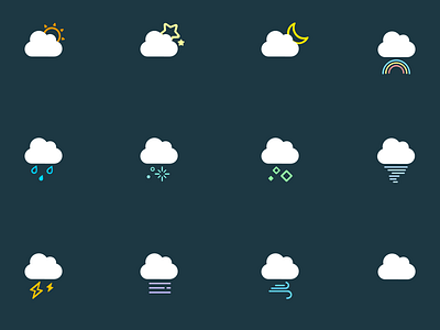 Be The Clouds Icon SET