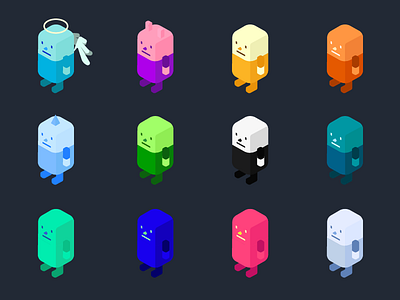 Isometric game character design alcion character design isometric
