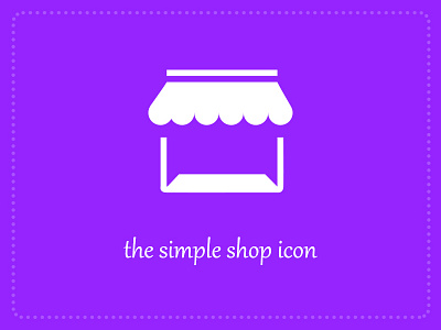 Shop Icon icon simple