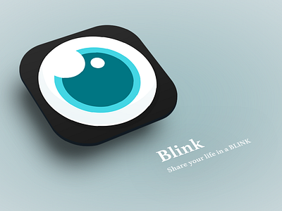 Blink dark flat icon