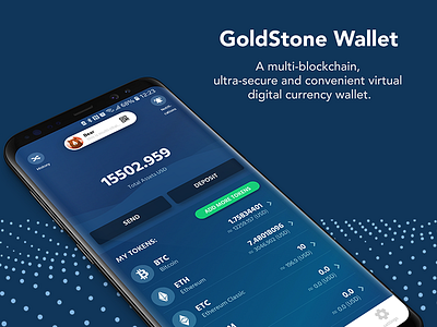 Goldstone bitcoin blockchain crypto ethereum wallet