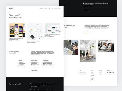 Significa's New Website is Live 🎉 acta design graphik grid interface landing page significa ui website white