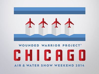 Chicago Air & Water Lockup chicago flag wounded warrior project